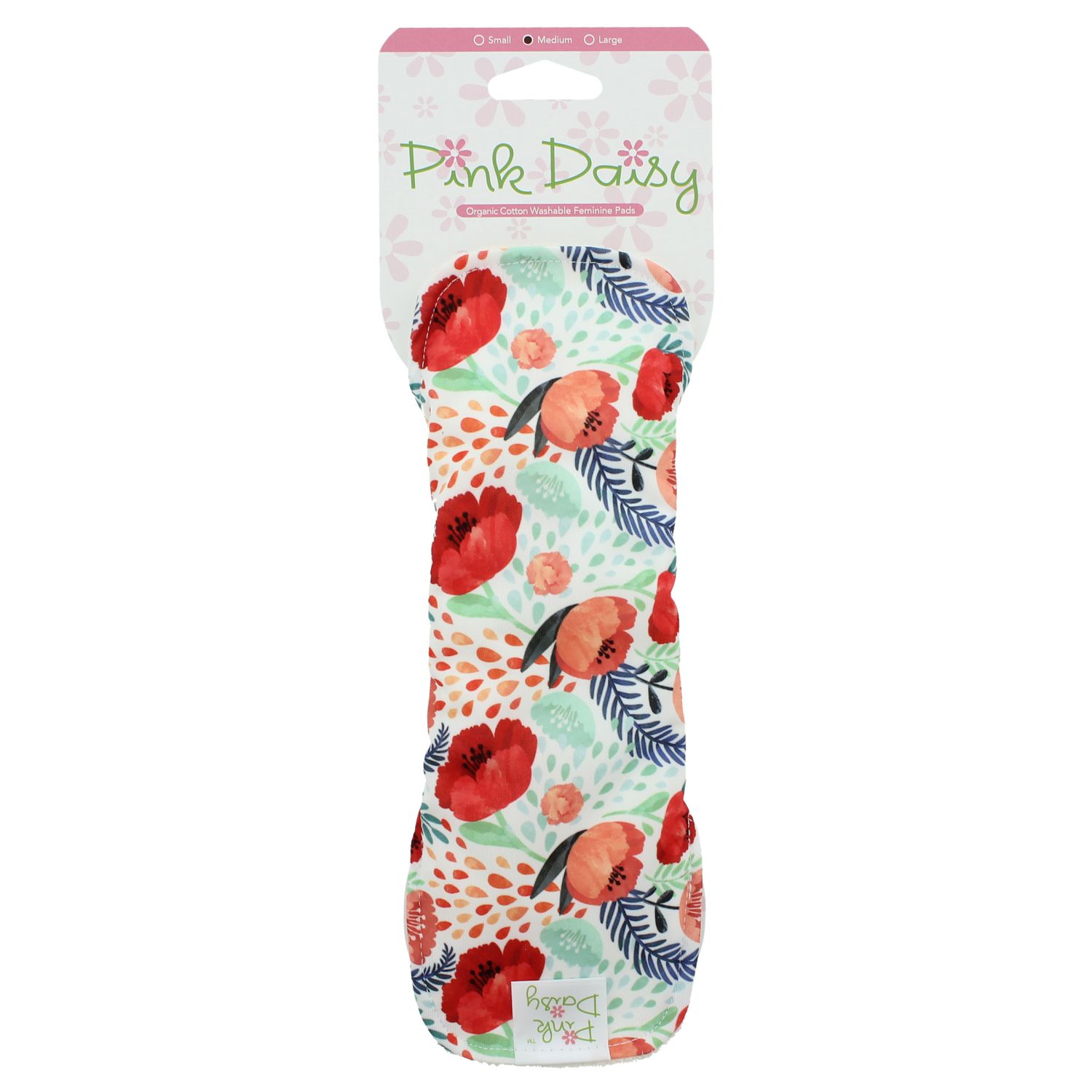 Pink Daisy Slipeinlage & Binde mit Bio-Baumwolle