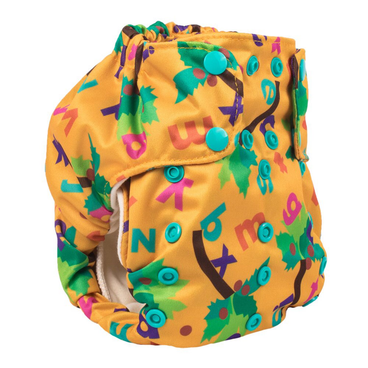 Smart Bottoms 3.1 One Size All-in-One nappy Pattern: Chicka Chicka Boom Boom ABC's