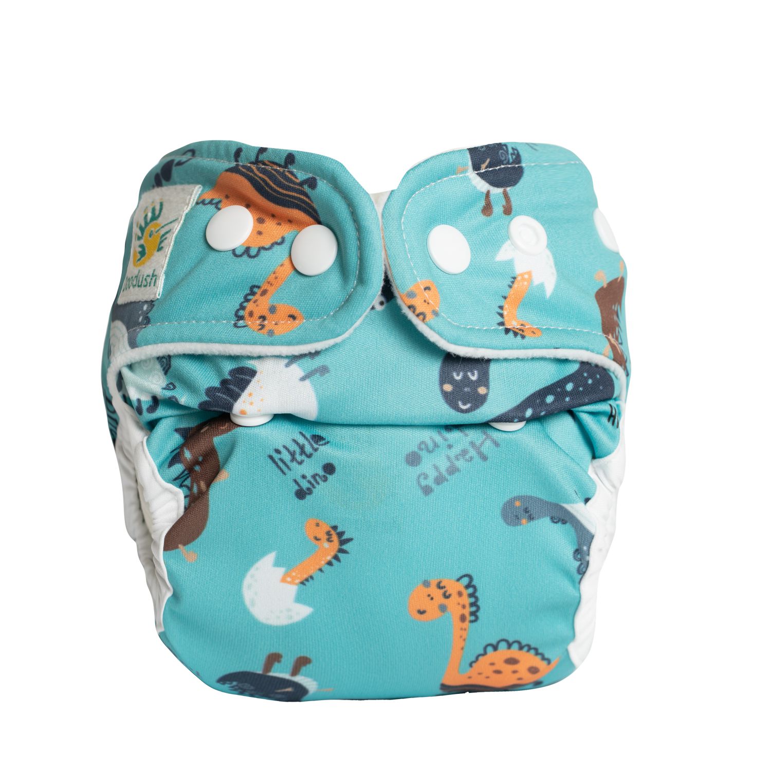 Doodush Newborn Diaper Cover Doodush pattern: Turquoise Dinos