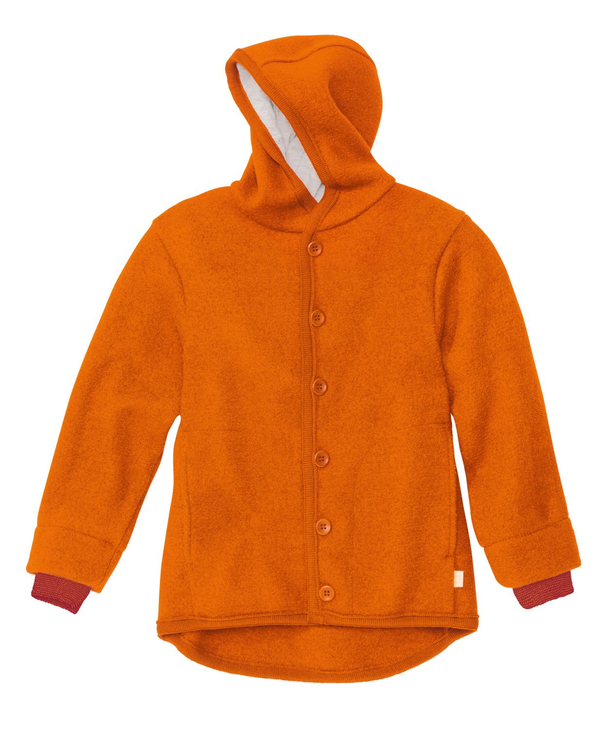 Disana Boiled Wool Jacket (Size: 86/92 / Color: Orange)