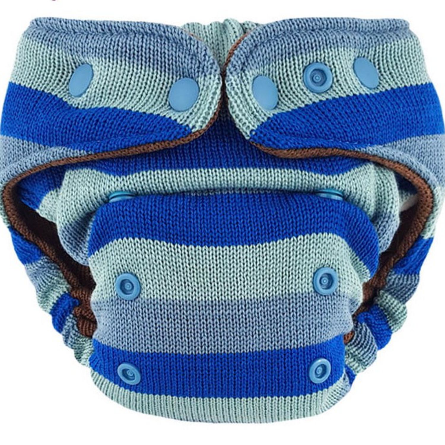 Magabi Merino Wool Cover OS (knitted) (Color: Blue Stripes 2) Magabi Colour: Blue Stripes