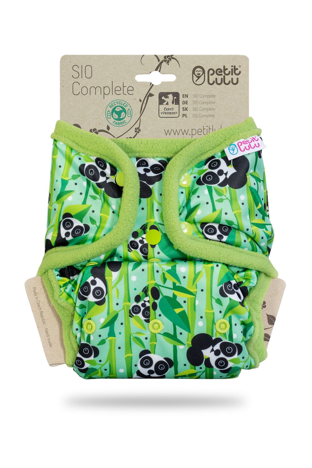 Petit Lulu One Size SIO Complete with Inserts (Snaps) Petit Lulu pattern: Panda Bears