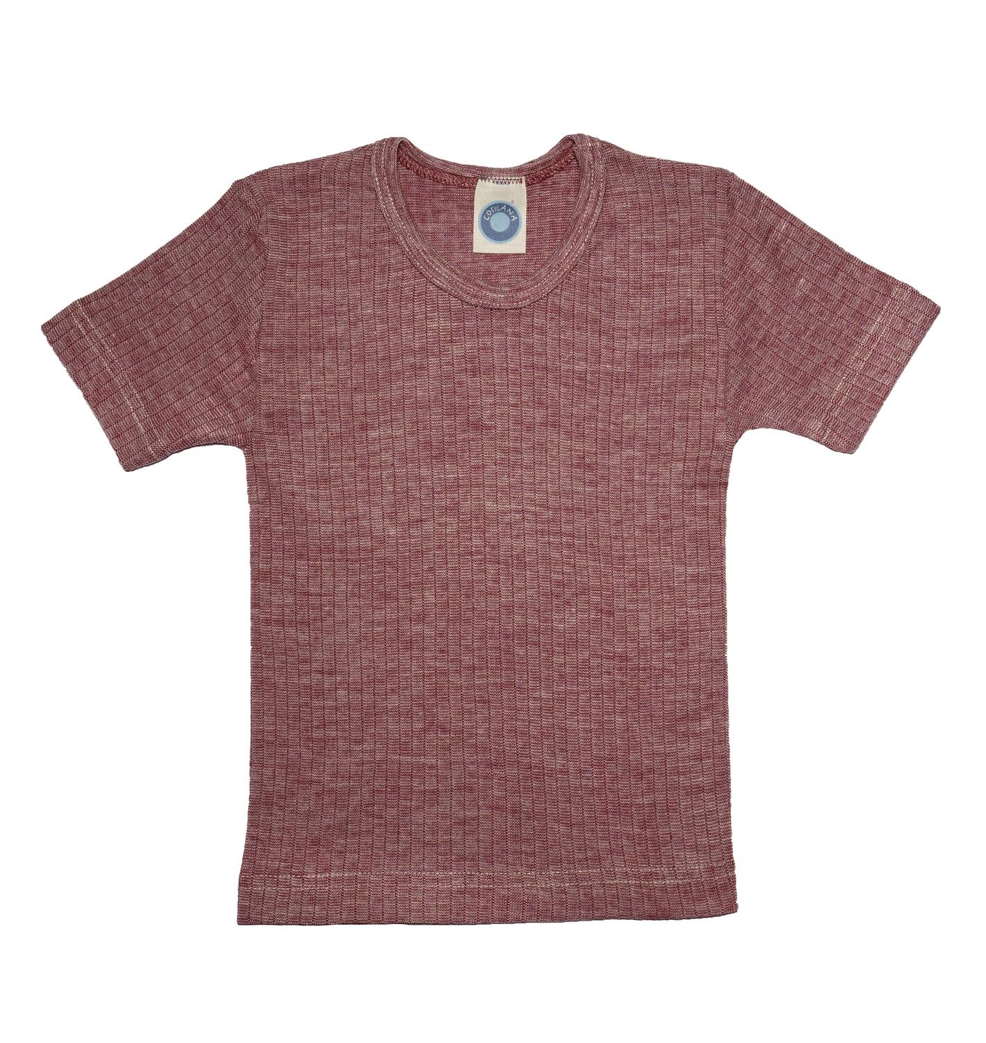 Cosilana Kinder-Unterhemd (Kurzarm) aus Baumwolle/Wolle/Seide