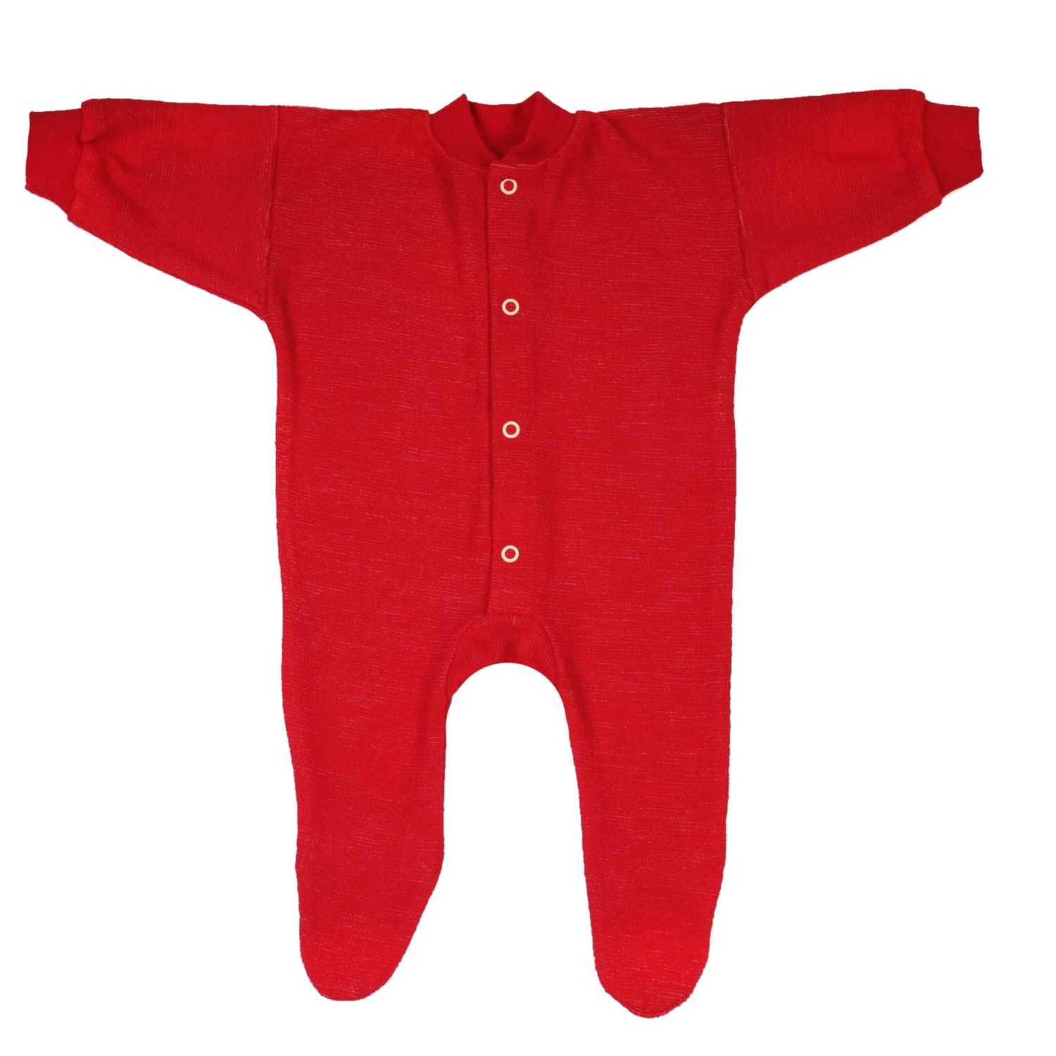 Cosilana one piece pyjama (wool frottee) (Size: 074 / Colour: 04 red)