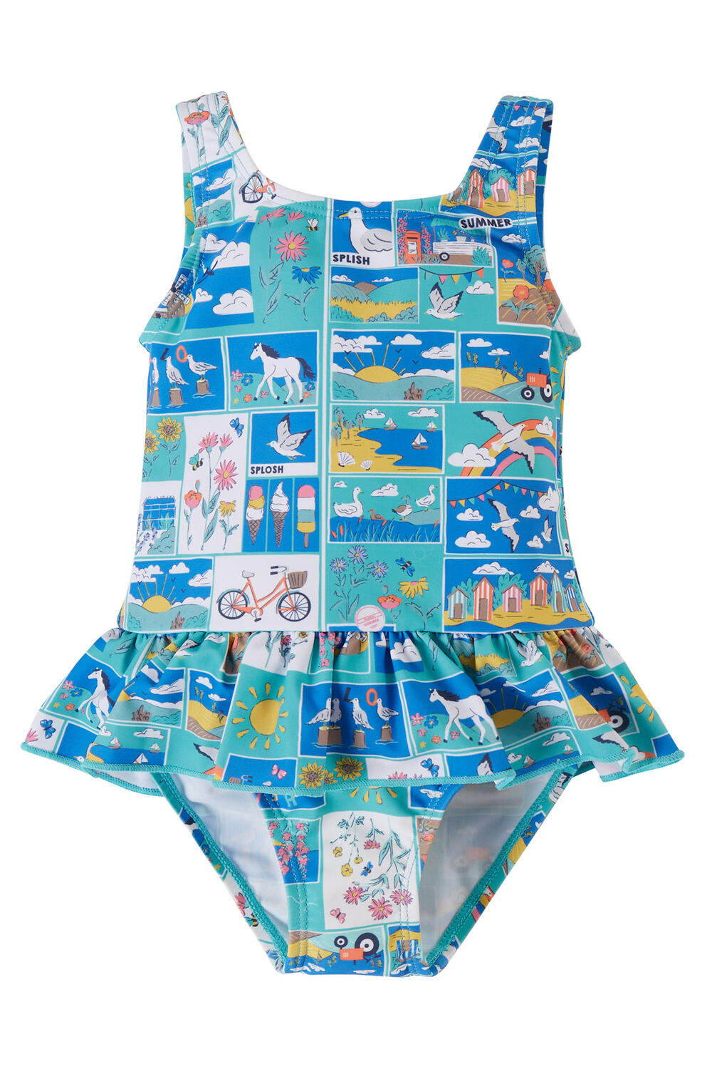 Frugi Swimsuit Little Coral