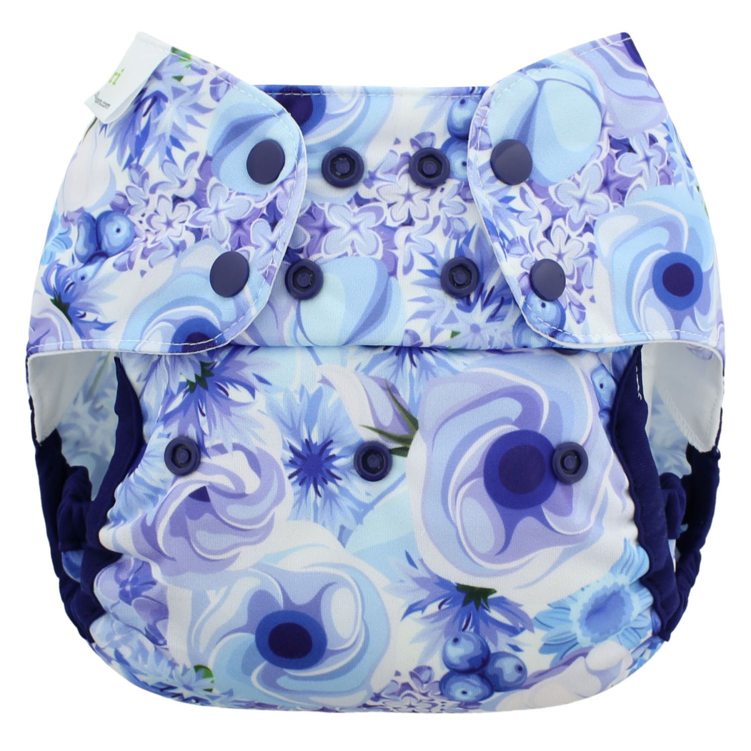 Blueberry Capri 2.0 Überhose One Size Blueberry Muster: Blueberry Blooms