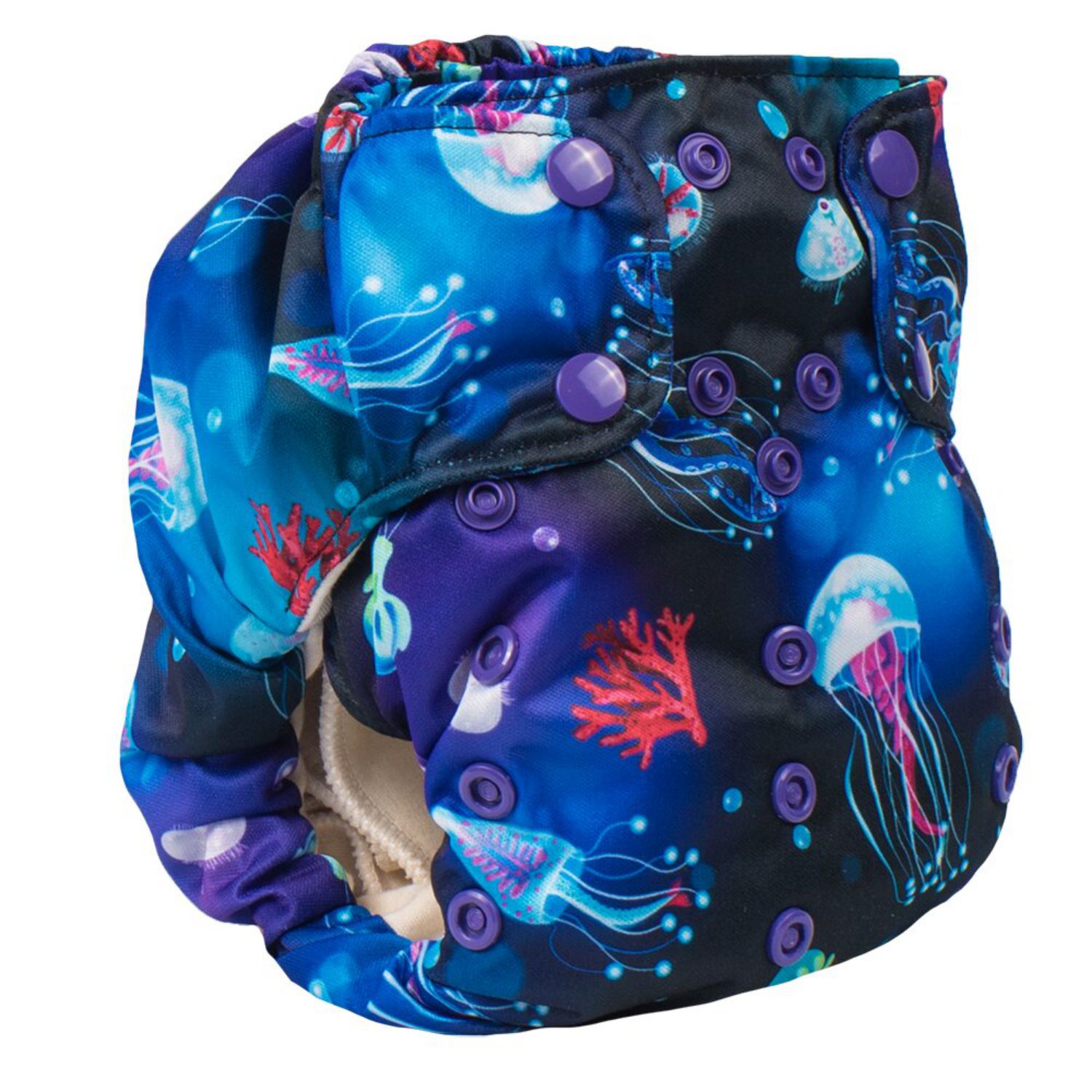 Smart Bottoms 3.1 One Size All-in-One nappy Pattern: Ocean Blooms
