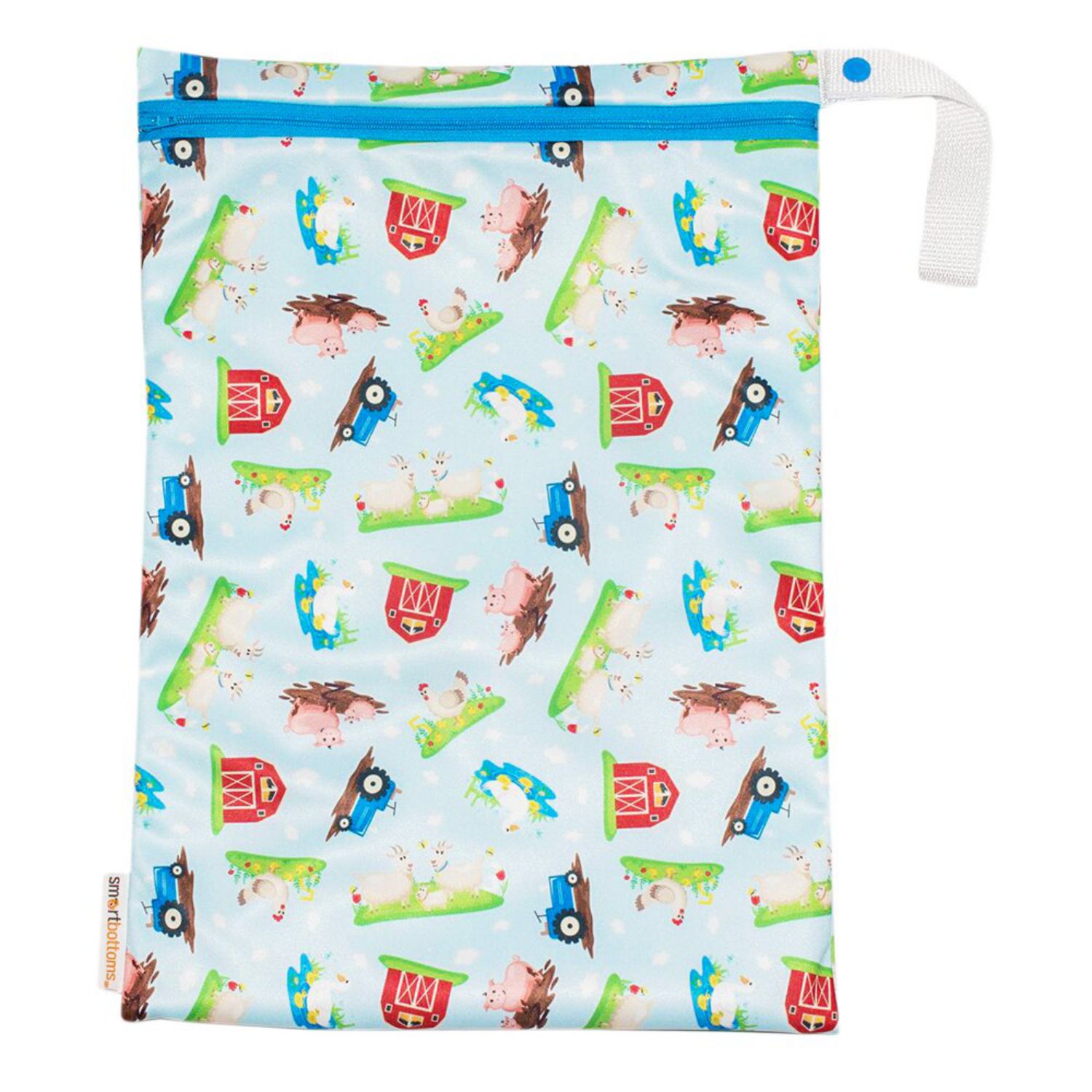 Smart Bottoms On the Go Wet Bag (M) Pattern: Barnyard Babies