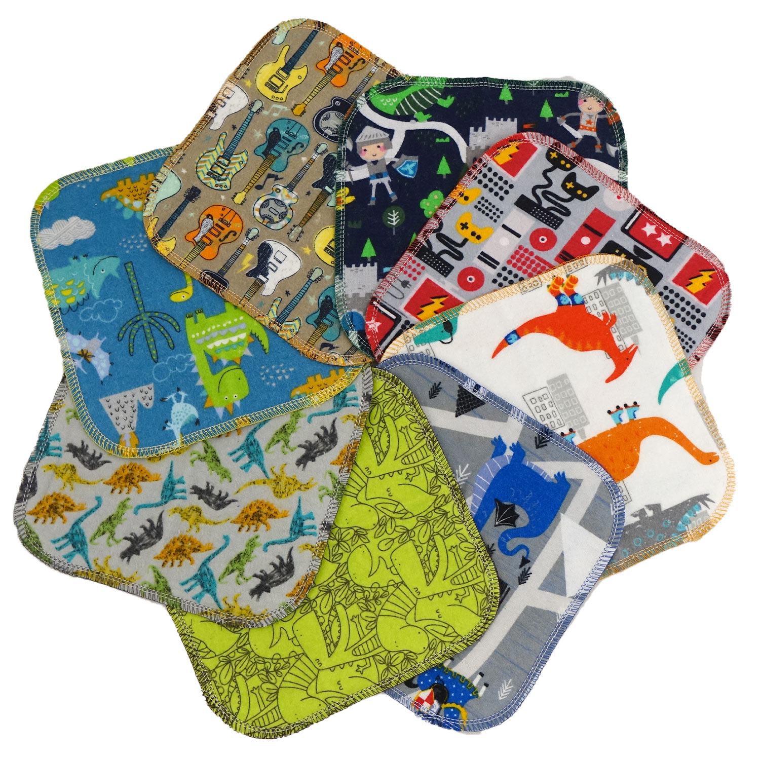 Lover of Life Large Cloth Wipes - 8 Pcs