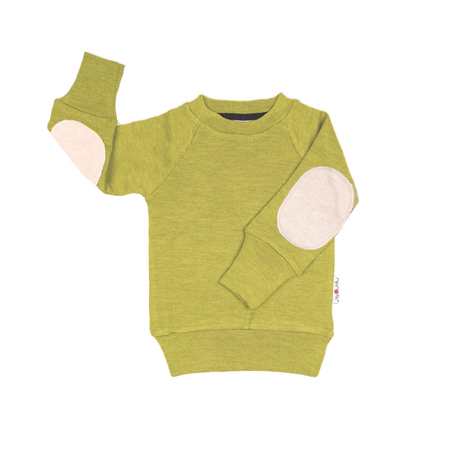 ManyMonths Pullover with Elbow Patches (Size: Explorer/Adventurer / Color: Pea Puree)