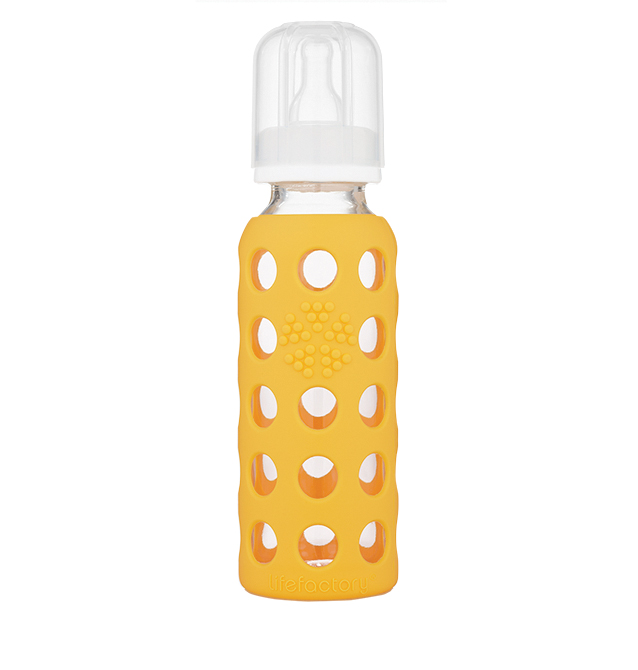 Lifefactory Glass Baby Bottle - 250ml