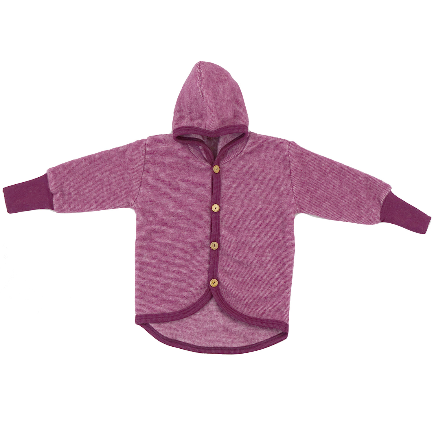 Cosilana Baby-Jacke mit Kapuze aus Woll-/Baumwollfleece