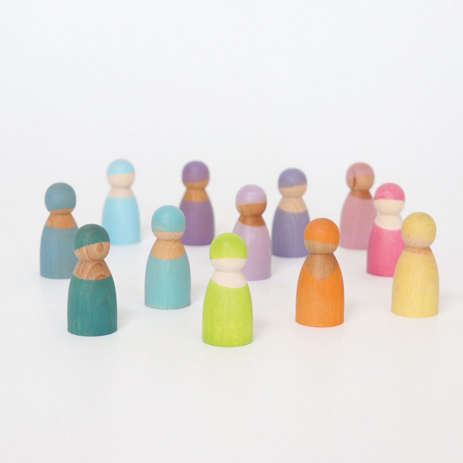 Grimm's Rainbow Friends - 12 wooden figures
