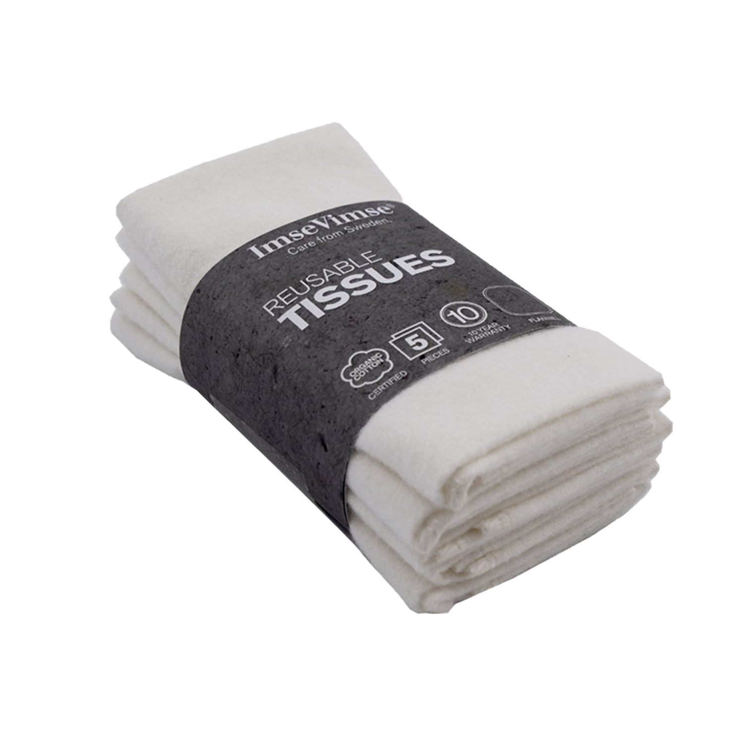 ImseVimse reusable Tissues 5 pack (print: nature)