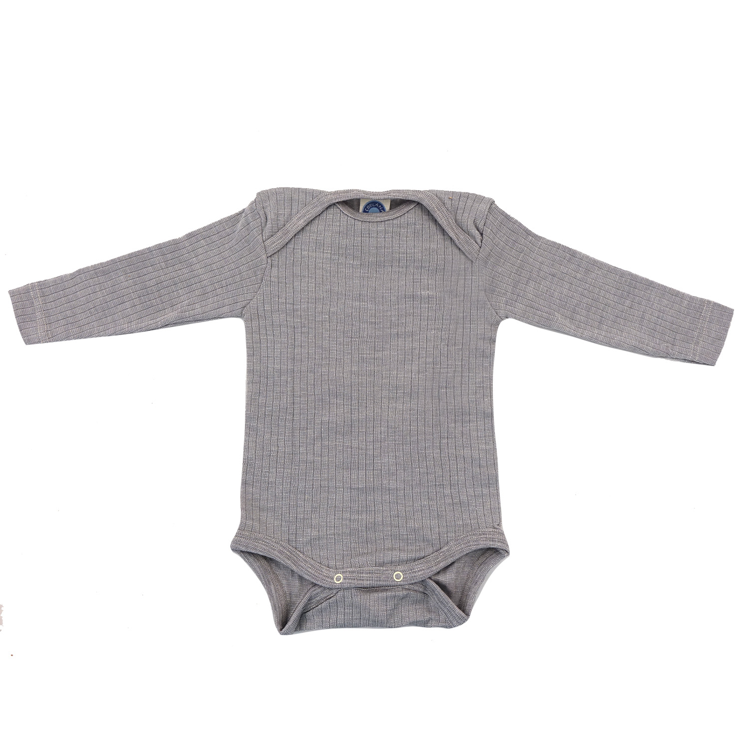 Cosilana Baby-Body (Langarm) aus Baumwolle/Wolle/Seide