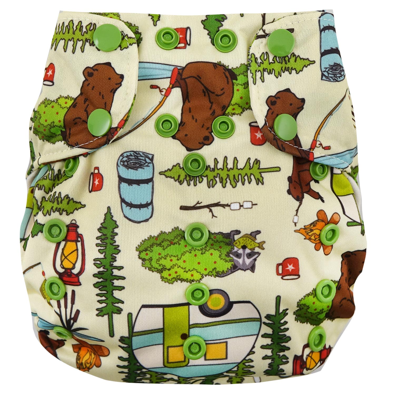 Smart Bottoms 3.1 One Size All-in-One nappy Pattern: Campfire Tails