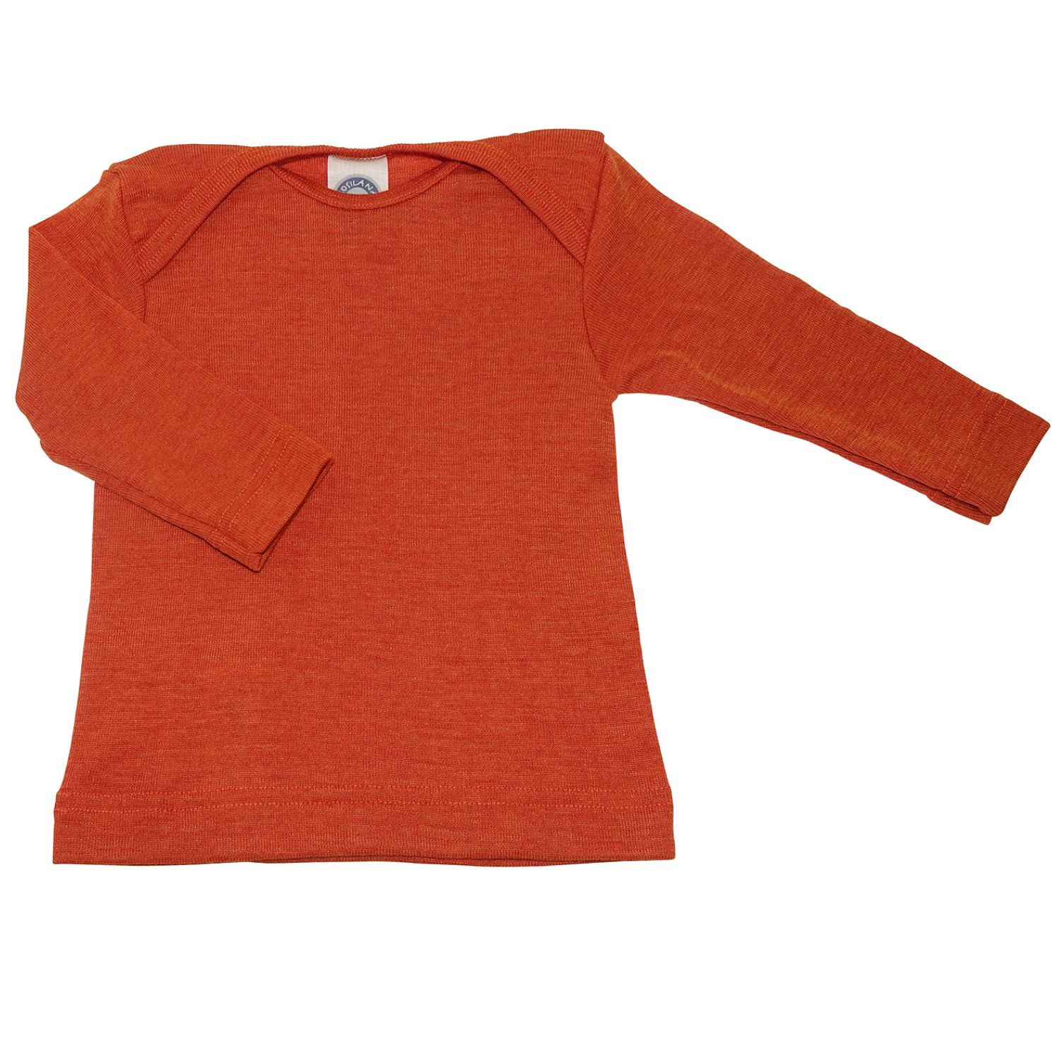 Cosilana baby slip shirt (long sleeve) (wool/silk) (Size: 098/104 / Colour: 29 orange)