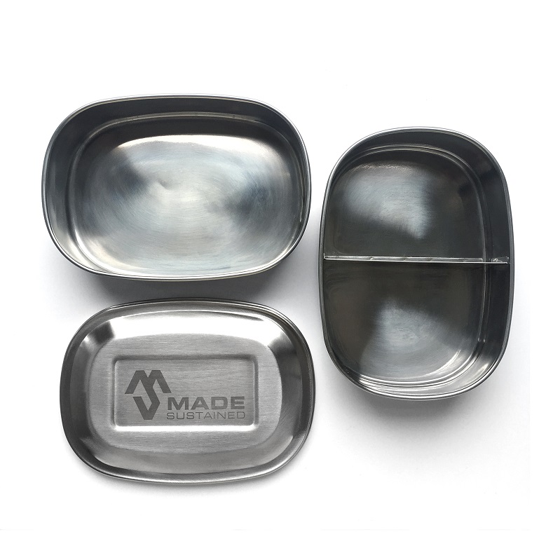 Made Sustained Double Feeder Stainless Steel Lunchbox