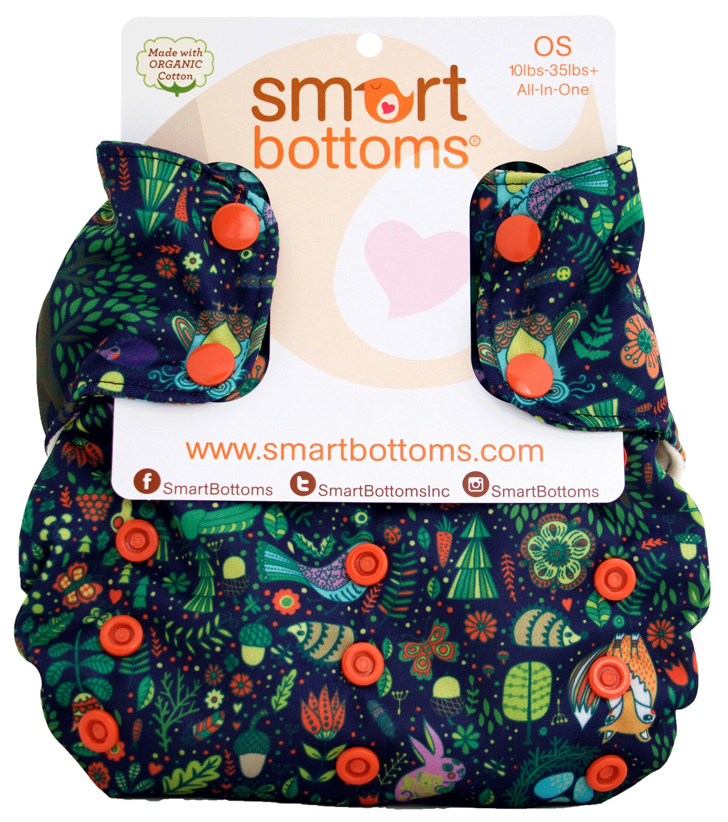 Smart Bottoms 3.1 One Size AIO Muster: Enchanted