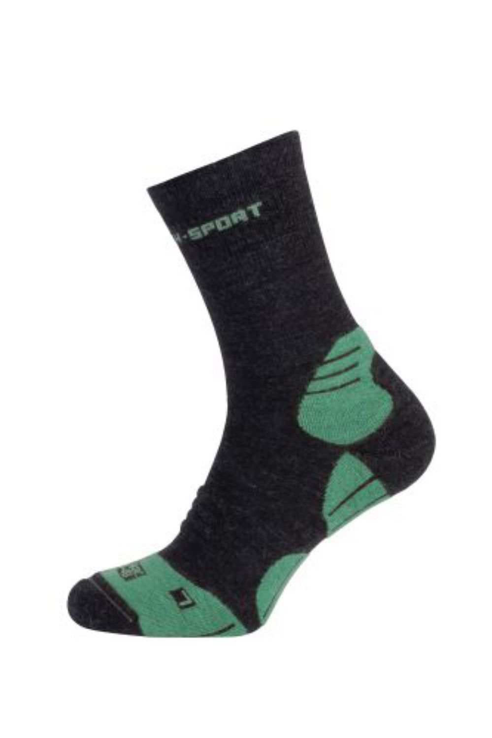 Hirsch Socks Mika (Color: Green-Anthracite / Size: 47-48)
