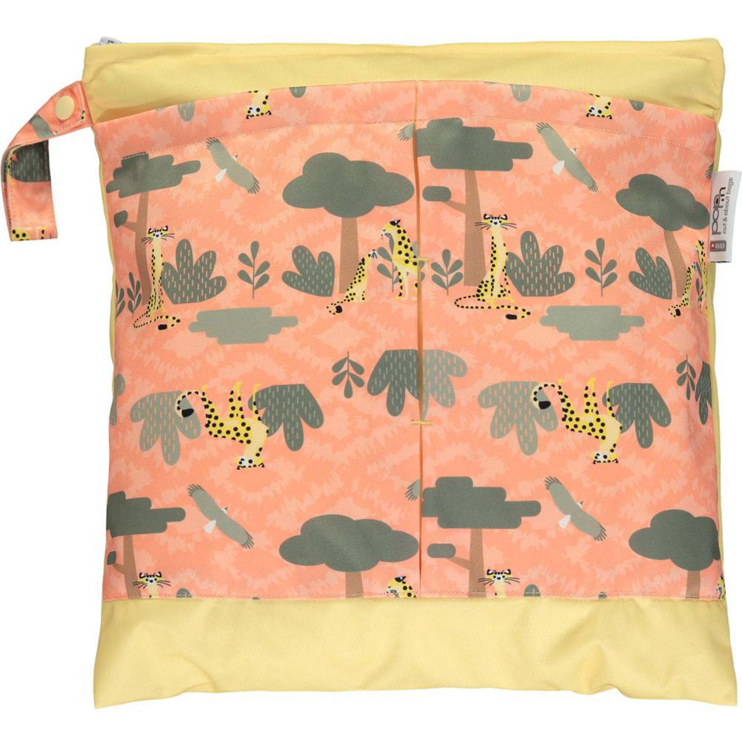 Pop-in wet/dry bag (M) Pattern: Cheetah