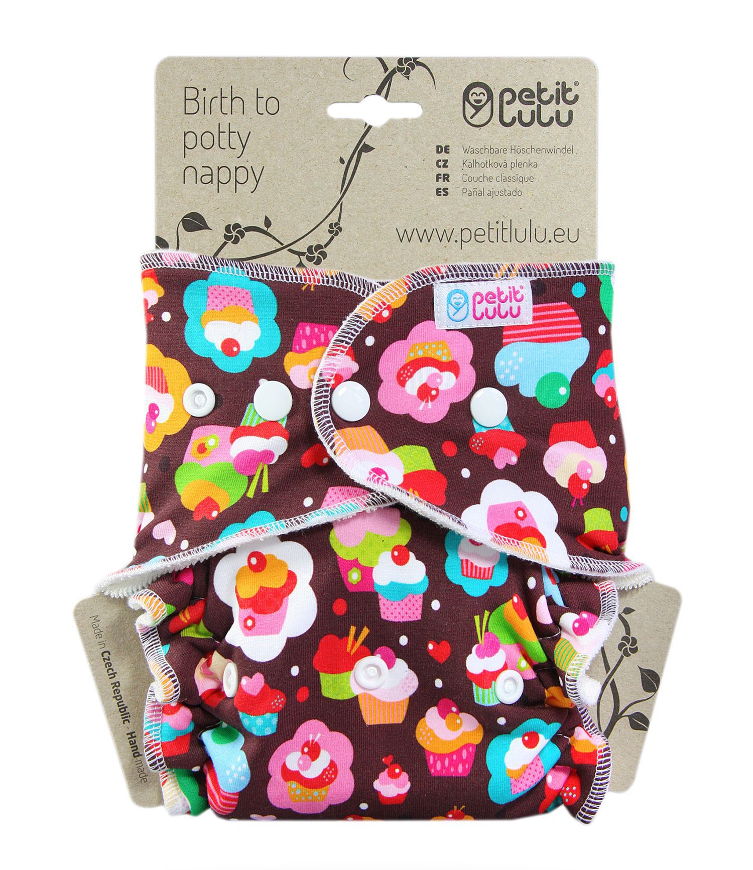 Petit Lulu Fitted Nappy One Size (Snaps)