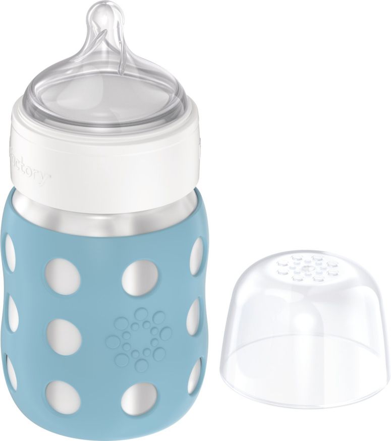 Lifefactory Baby-Weithalsflasche aus Edelstahl - 325 ml