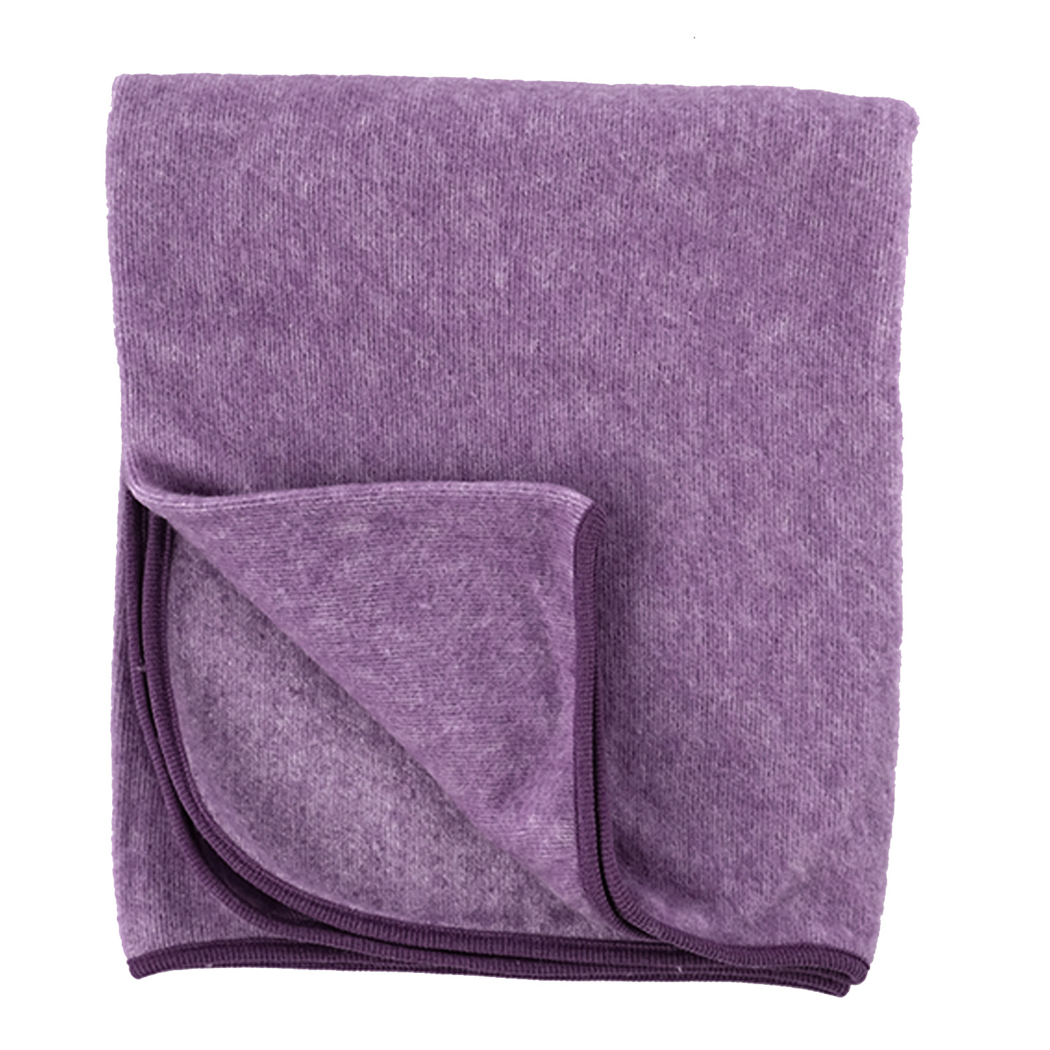 Cosilana baby blanket (wool/cotton fleece) (Colour: 113 purple)